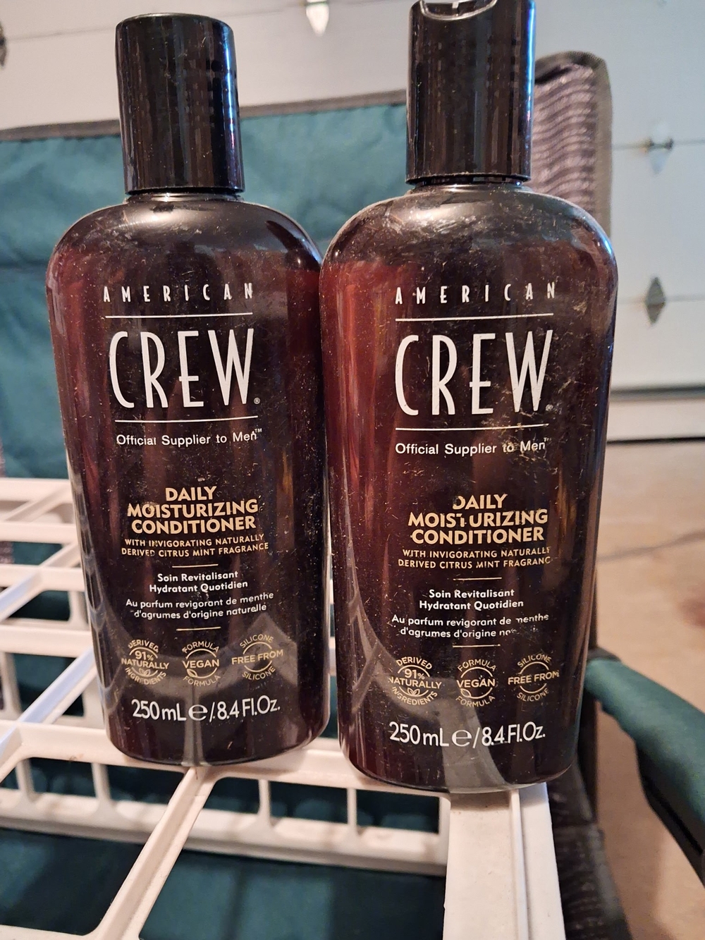 2x AMERICAN CREW Daily Moisturizing Conditioner - Brown / Black